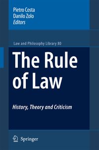 Produktbild: The Rule of Law History, Theory and Criticism