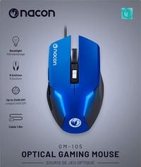 Bild vom Artikel NACON Optical Gaming Mouse GM-105, max. 2400dpi, blau vom Autor 