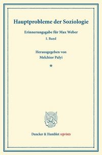 Produktbild: Hauptprobleme der Soziologie.