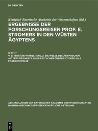 Produktbild: Terti&auml;re Wirbeltiere, 2. Die Welse des &auml;gyptischen Altterti&auml;rs nebst einer kritischen &Uuml;bersicht &uuml;ber alle fossilen Welse