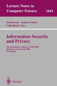 Produktbild: Information Security and Privacy
