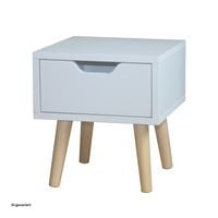 Produktbild: HTI-Living Nachttisch 1 Schublade Thekla Wei&szlig; Nachttisch 1 Schublade Thekla Wei&szlig;