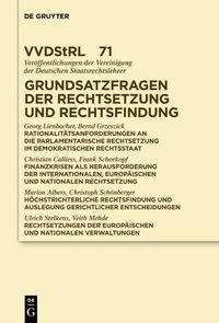 Produktbild: Grundsatzfragen der Rechtsetzung und Rechtsfindung