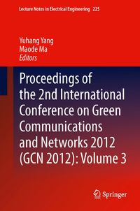 Produktbild: Proceedings of the 2nd International Conference on Green Communications and Networks 2012 (GCN 2012): Volume 3