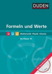 Produktbild: Formeln und Werte - Formelsammlung bis Klasse 10