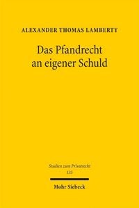Produktbild: Das Pfandrecht an eigener Schuld