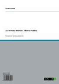 Produktbild: Zu: Herfried M&uuml;nkler - Thomas Hobbes