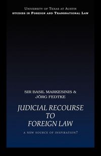 Produktbild: Judicial Recourse to Foreign Law