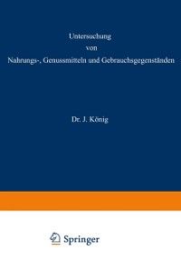 Produktbild: Untersuchung von Nahrungs-, Genussmitteln und Gebrauchsgegenst&auml;nden