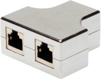 Produktbild: Digitus RJ45 Netzwerk Adapter CAT 5, CAT 5e [2x RJ45-Stecker - 1x RJ45-Stecker] Grau