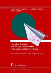 Produktbild: 'Leichte Sprache' im Spiegel theoretischer und angewandter Forschung