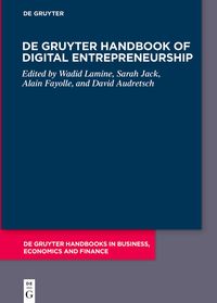 Produktbild: De Gruyter Handbook of Digital Entrepreneurship