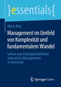 Produktbild: Management im Umfeld von Komplexit&auml;t und fundamentalem Wandel