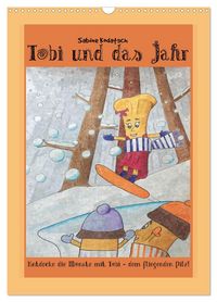 Produktbild: Tobi und das Jahr (Wandkalender 2027 DIN A3 hoch), CALVENDO Monatskalender