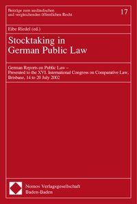 Produktbild: Stocktaking in German Public Law