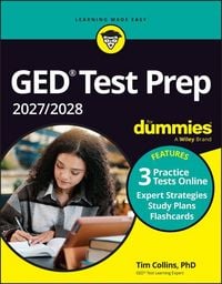 Produktbild: GED Test Prep 2027 / 2028 for Dummies