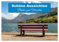 Produktbild: Sch&ouml;ne Aussichten B&auml;nke zum Verweilen (Wandkalender 2026 DIN A4 quer), CALVENDO Monatskalender