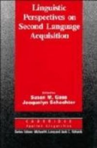Produktbild: Linguistic Perspectives on Second Language Acquisition