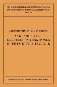 Produktbild: Anwendung der Elliptischen Funktionen in Physik und Technik