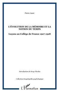 Produktbild: Evolution de la memoire et la notion du temps