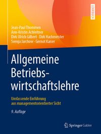 Produktbild: Allgemeine Betriebswirtschaftslehre
