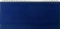 Bild vom Artikel Tisch-Querkalender Balacron blau 2024 - Büro-Planer 29,7x13,5 cm - mit Registerschnitt - Tisch-Kalender - verlängerte Rückwand - 1 Woche 2 Seiten vom Autor 
