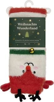 Produktbild: Weihnachtswunderland, Couch-Flauschsocken, Rentier