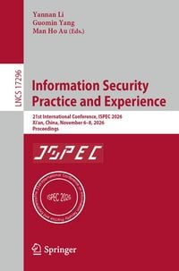 Produktbild: Information Security Practice and Experience