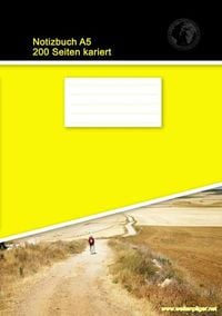 Produktbild: Notizbuch A5 200 Seiten kariert (Softcover Gelb)