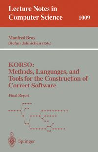 Produktbild: KORSO: Methods, Languages, and Tools for the Construction of Correct Software