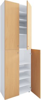 Produktbild: XL Holz Gro&szlig;er Schuhschrank Schuhkommode Lona 10