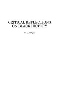 Produktbild: Critical Reflections on Black History