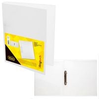 Produktbild: Idena Ringbuch PP 2 Ringe 35mm transluzent wei&szlig; DIN A4