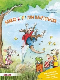 Produktbild: Konrad K&auml;nguru und Rita Rennmaus. Konrad h&uuml;pft zum Hauptgewinn