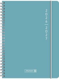 Produktbild: Sch&uuml;lerkalender 2026/2027 "Plain Blue" | A5, Kunststoff