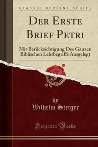 Produktbild: Steiger, W: Erste Brief Petri