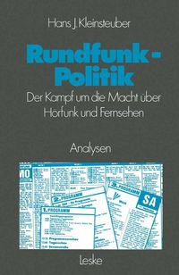 Produktbild: Rundfunkpolitik in der Bundesrepublik