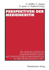 Produktbild: Perspektiven der Medienkritik