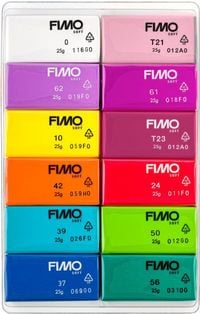 Produktbild: STAEDTLER FIMO ofenhärtende Modelliermasse FIMO soft 8023 Brilliant Colours, 12 x 25g Halbblöcken