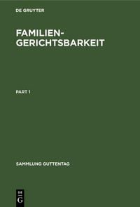 Produktbild: Familiengerichtsbarkeit