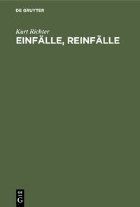 Produktbild: Einf&auml;lle, Reinf&auml;lle