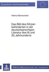 Produktbild: Bernsmeier, H: Bild des K&ouml;rperbehinderten in der deutschspra