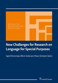 Produktbild: New Challenges for Research on Language for Special Purposes