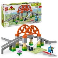 Produktbild: LEGO DUPLO Town 10426 Eisenbahnbrücke und Schienen – Erweiterungsset