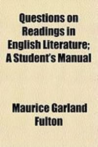 Produktbild: Questions on Readings in English Literature; A Student's Manual