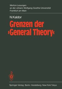 Produktbild: Grenzen der &lsquo;General Theory&rsquo;