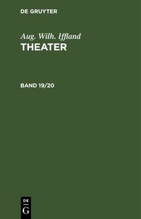 Produktbild: Theater. Band 19/20