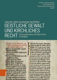 Produktbild: Geistliche Gewalt und kirchliches Recht