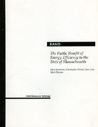Produktbild: The Public Benefit of Energy Efficiency for Massachusetts