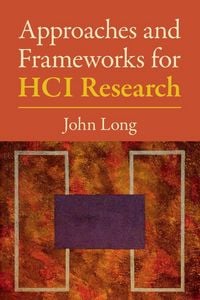 Produktbild: Approaches and Frameworks for HCI Research